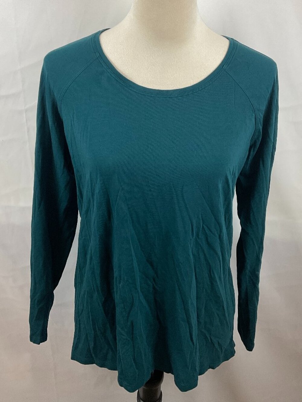 Lululemon Tee Top L Dark Turquoise Long Sleeve